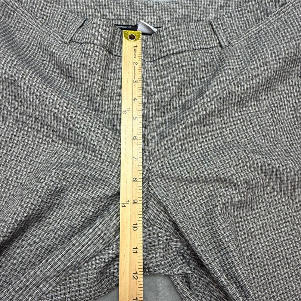Worthington Grey Plaid Curvy Fit Trousers Women's Size‎ 16 Flare Leg - Picture 10 of 10